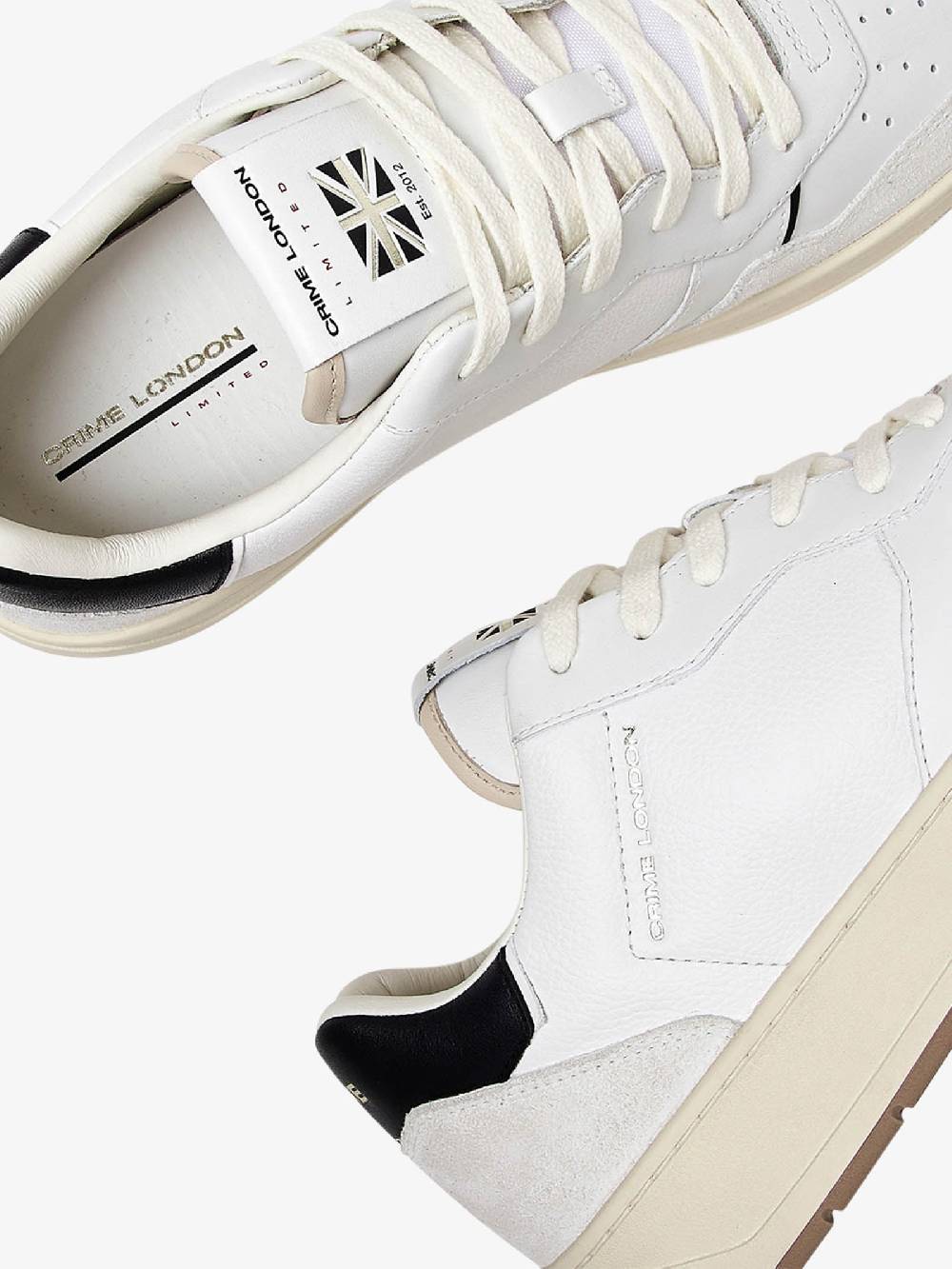 CRIME LONDON Sneakers Timeless 17201PP6 uomo in pelle bianco Promozione temporanea