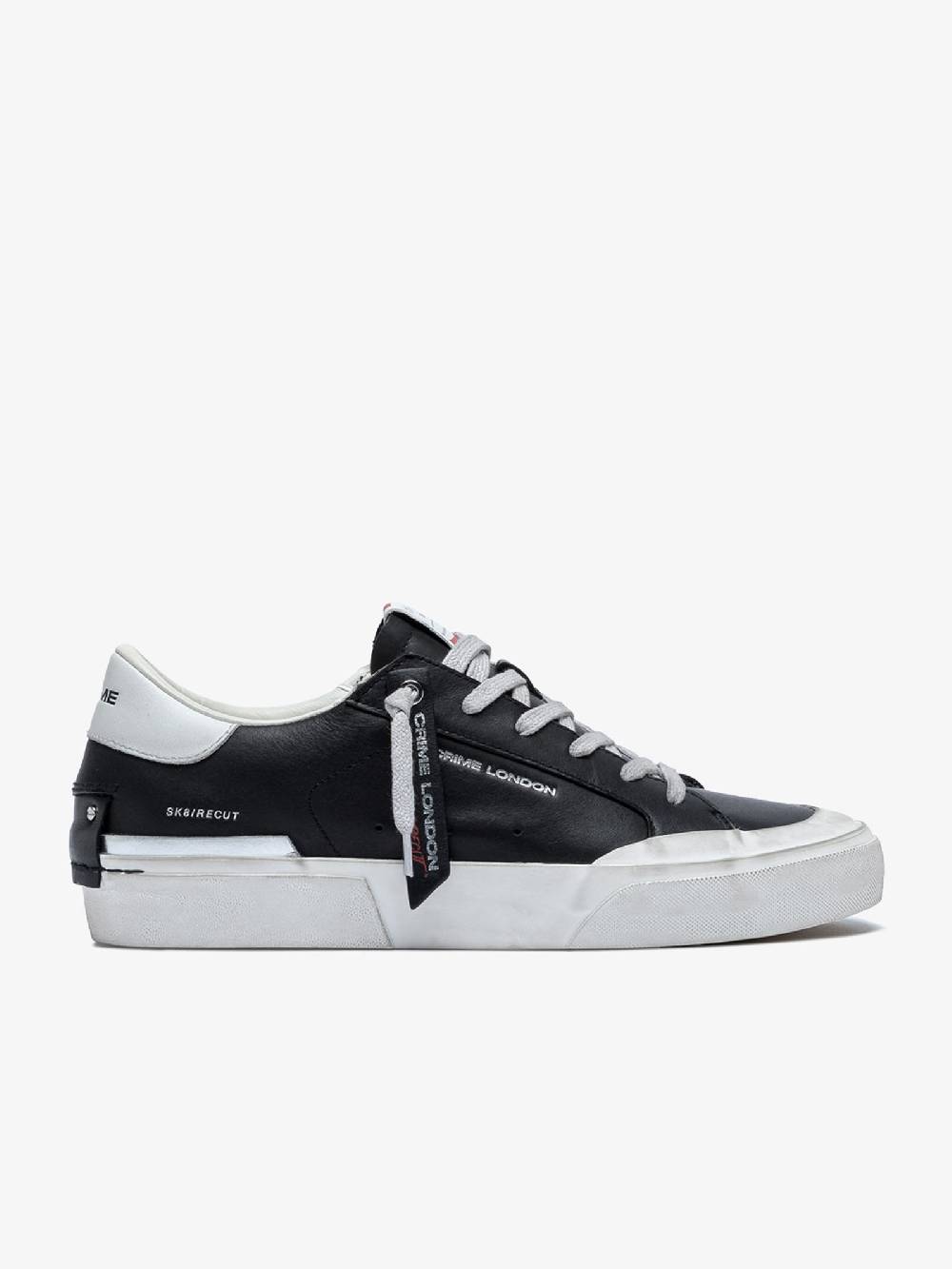 CRIME LONDON Sneakers Recut 17050PP6 uomo in pelle nero