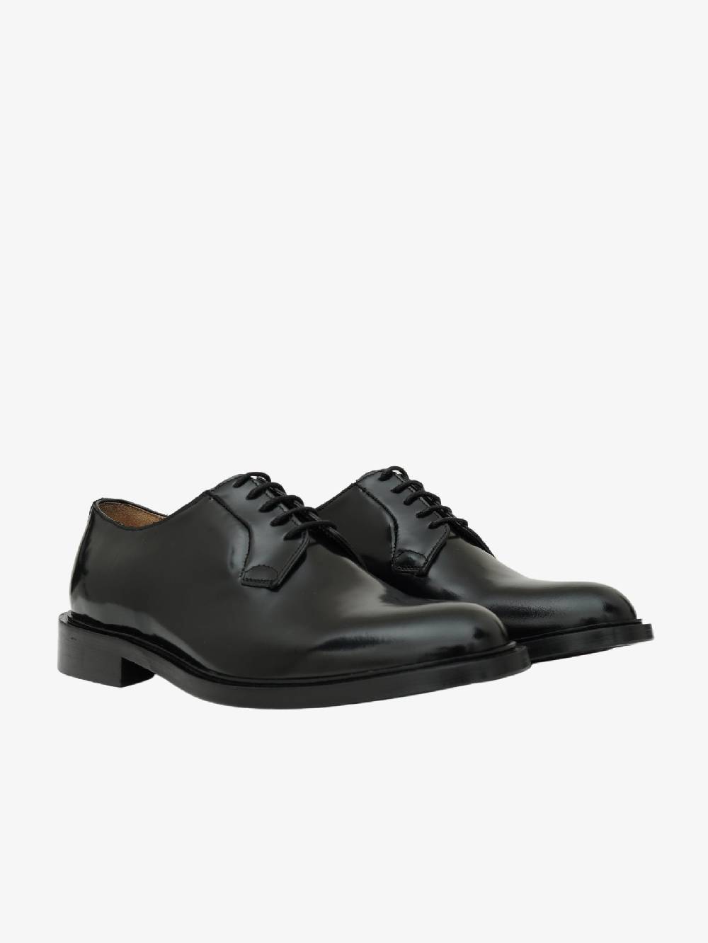 ANDREA FRANCESCO Stringate CH1 uomo in pelle nera Offerta