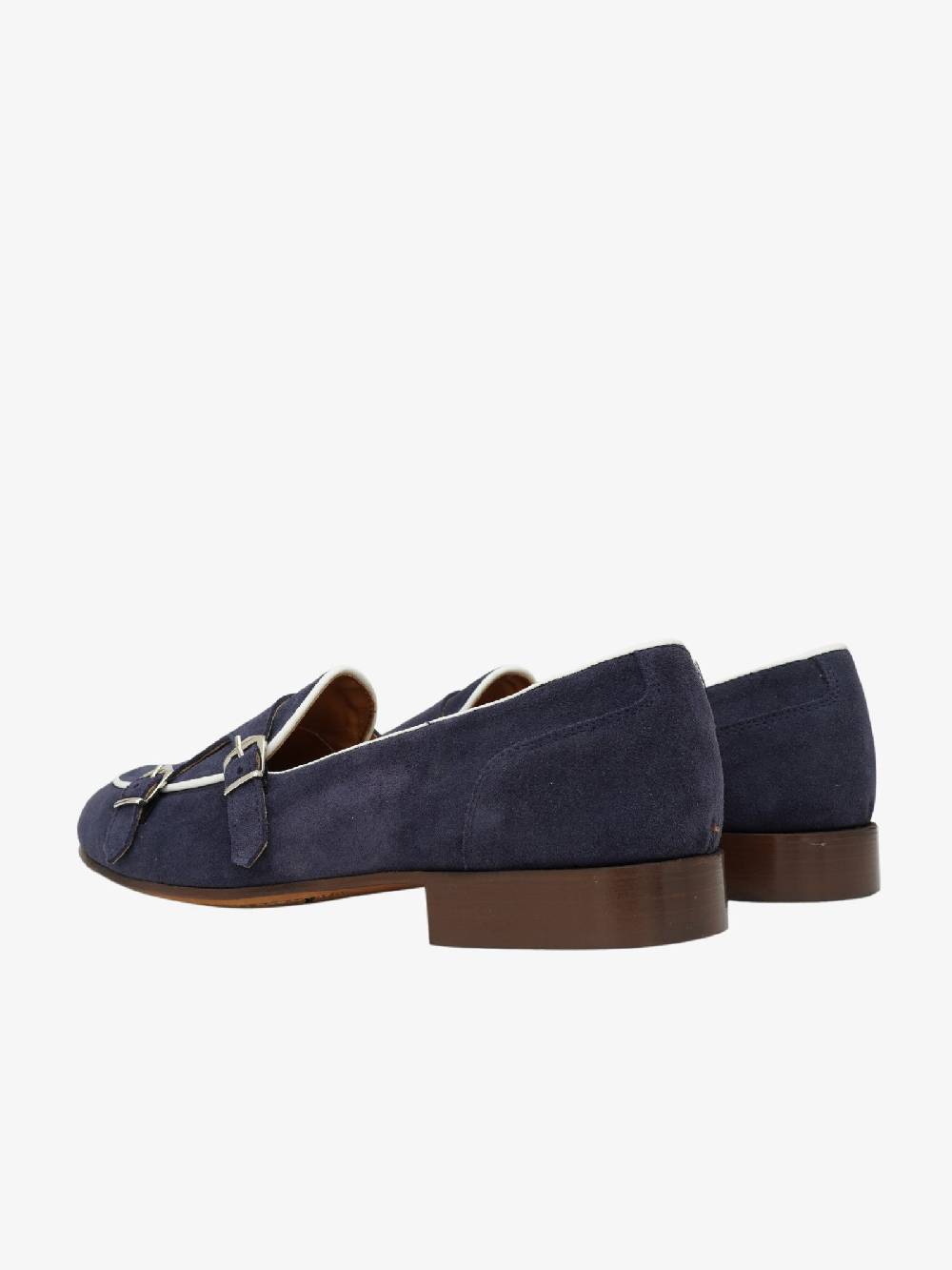 ANDREA FRANCESCO Mocassini 31/21 uomo in camoscio blu con dettagli in velluto Online