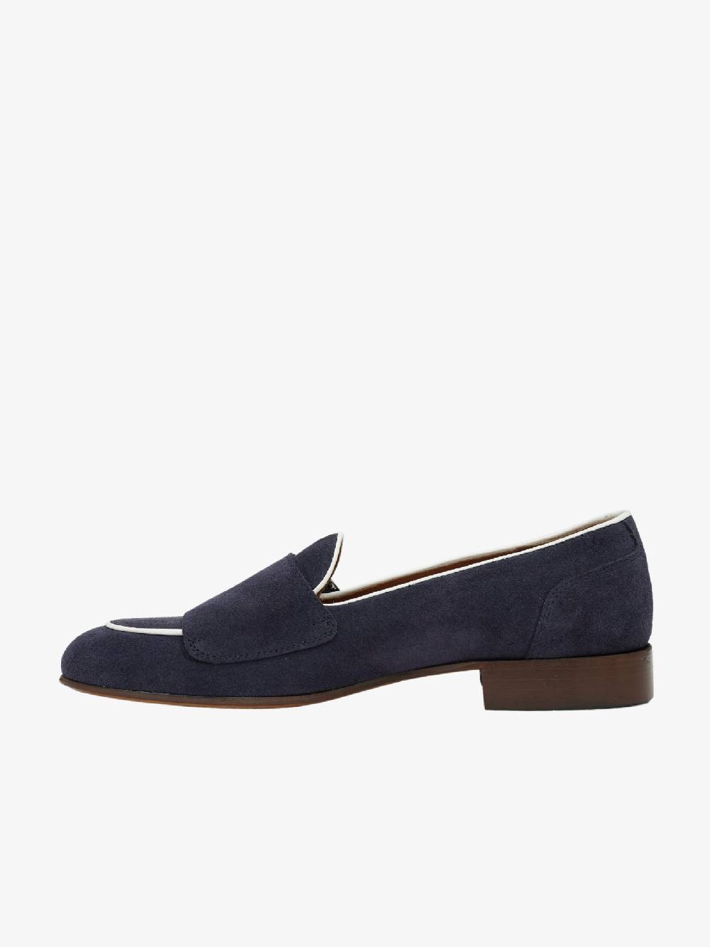 ANDREA FRANCESCO Mocassini 31/21 uomo in camoscio blu con dettagli in velluto Online