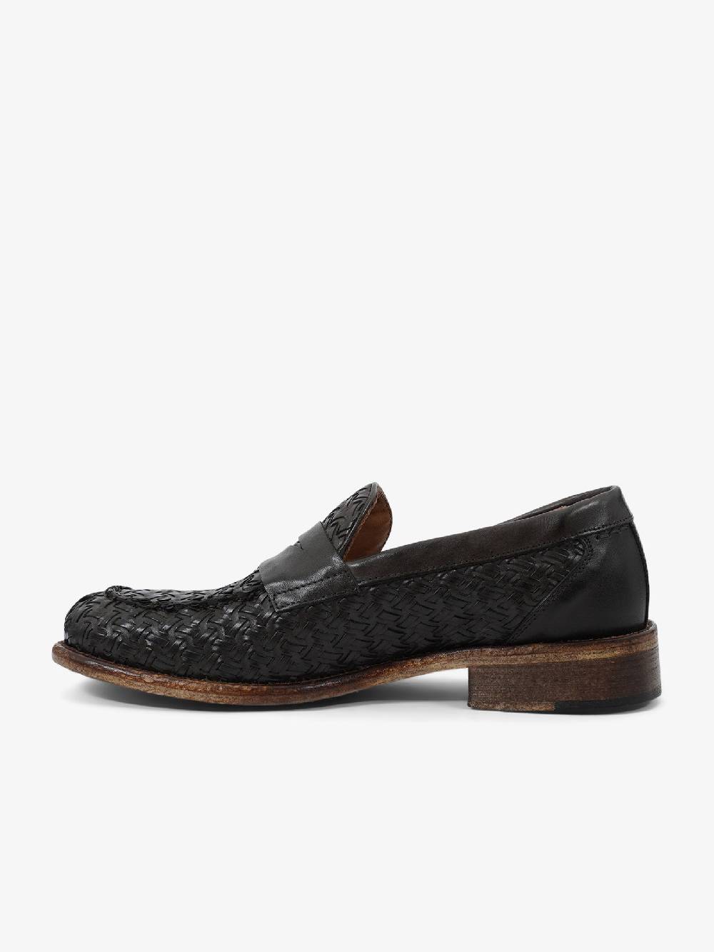 ROGAL'S Mocassini PANKA 5 uomo pelle marrone Presa