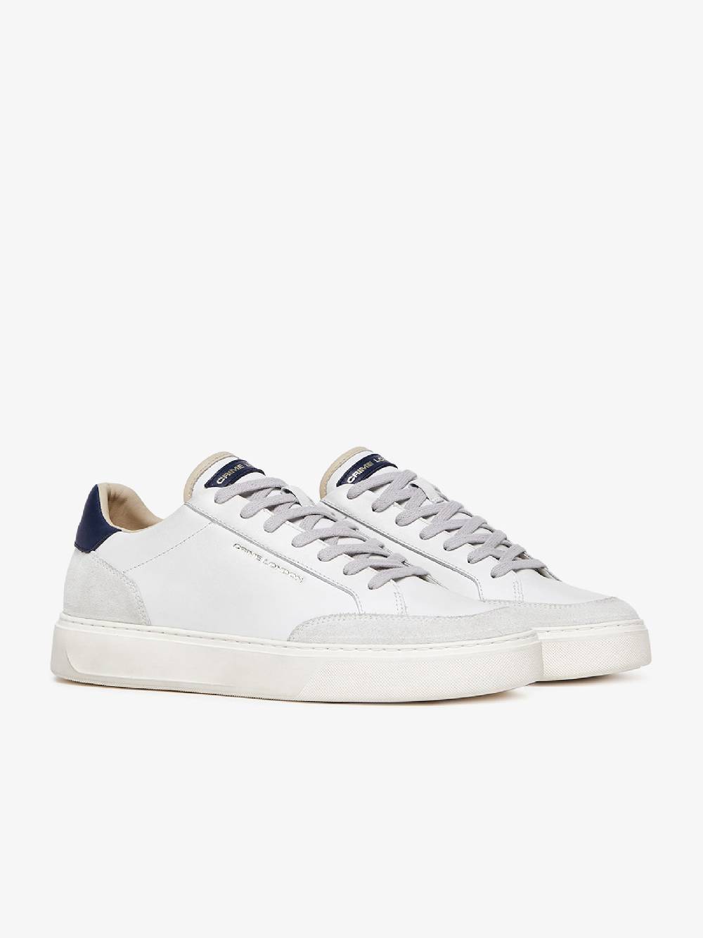 CRIME LONDON Sneakers ECLIPSE 17673PP6 uomo pelle bianco Saldi