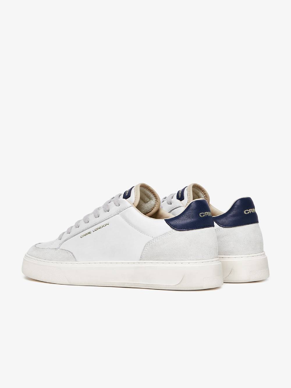 CRIME LONDON Sneakers ECLIPSE 17673PP6 uomo pelle bianco Saldi