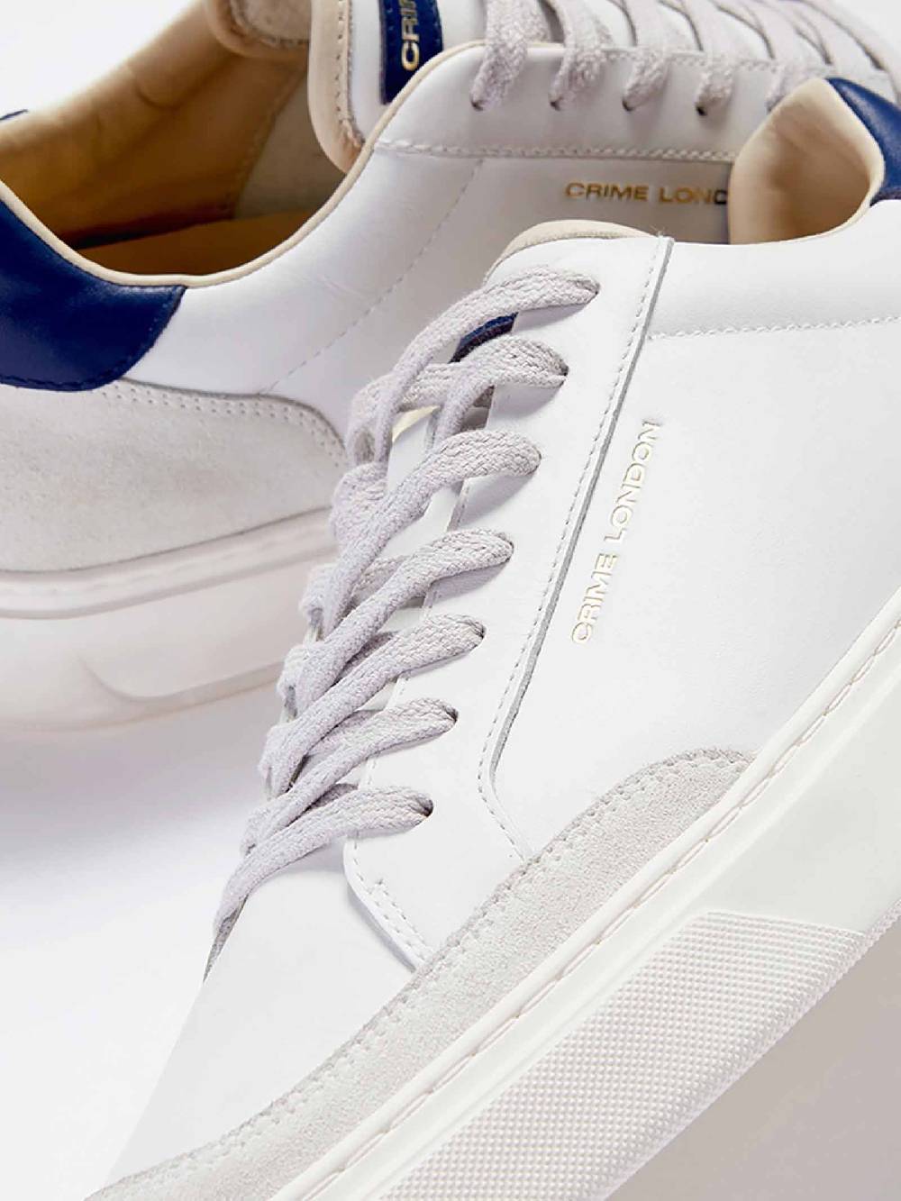 CRIME LONDON Sneakers ECLIPSE 17673PP6 uomo pelle bianco Saldi