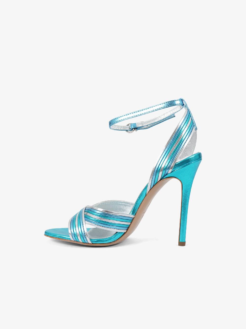MARC ELLIS Sandali con tacco CYGNUS donna pelle azzurro Moda