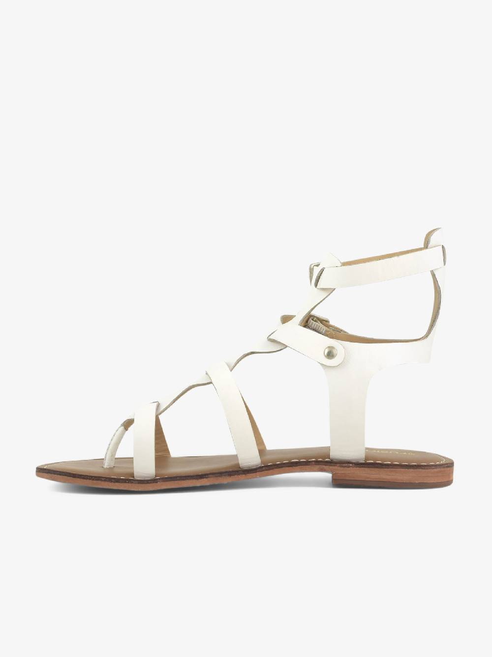 CB FUSION Sandali bassi gladiatore CBF.R221009 donna pelle bianco Promozione Limitata