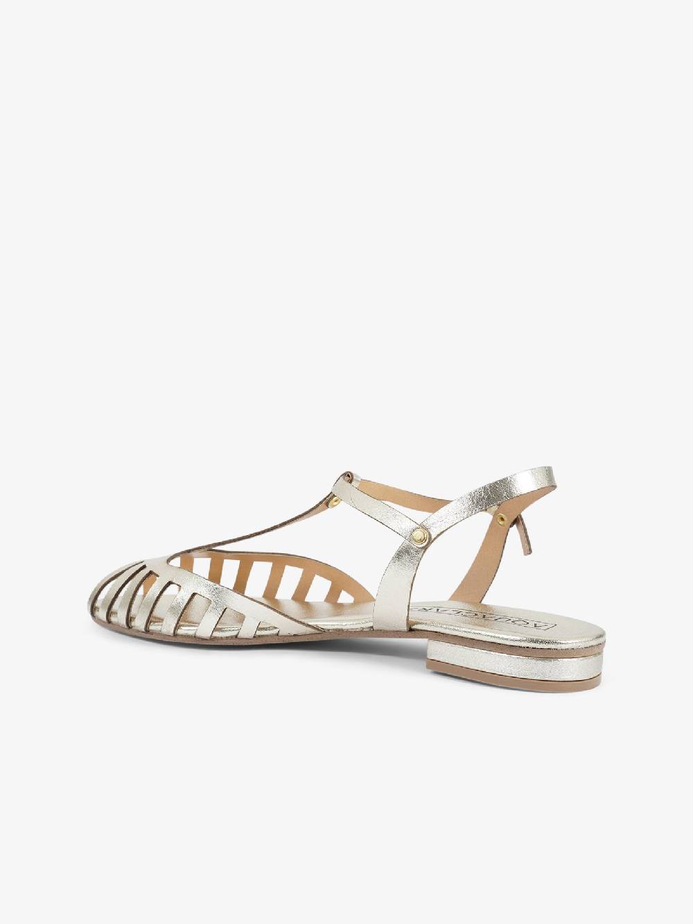AQUACLARA Sandali bassi STROMBOLI-20 donna pelle oro Sottocosto