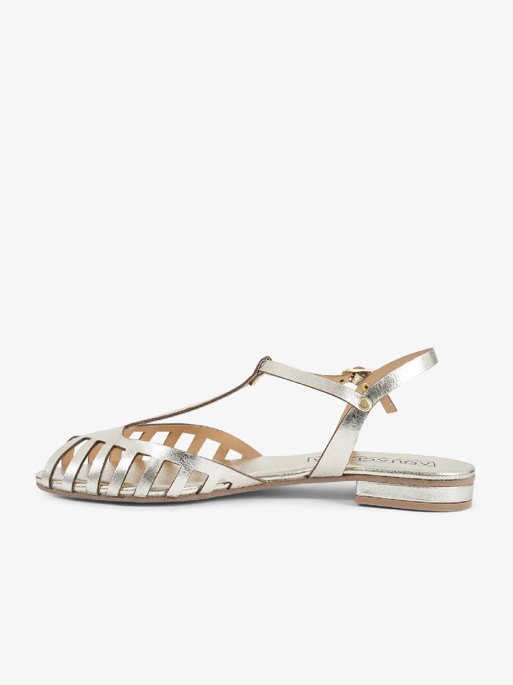 AQUACLARA Sandali bassi STROMBOLI-20 donna pelle oro Sottocosto