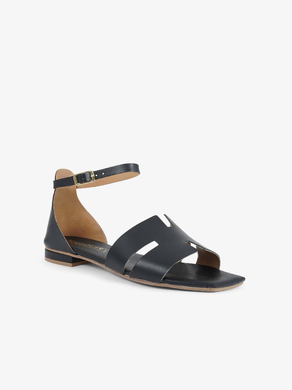 AQUACLARA Sandali bassi MILOS-20 donna pelle nero Presa