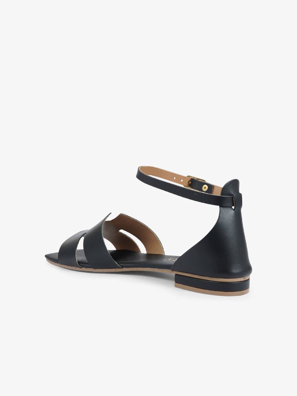 AQUACLARA Sandali bassi MILOS-20 donna pelle nero Presa