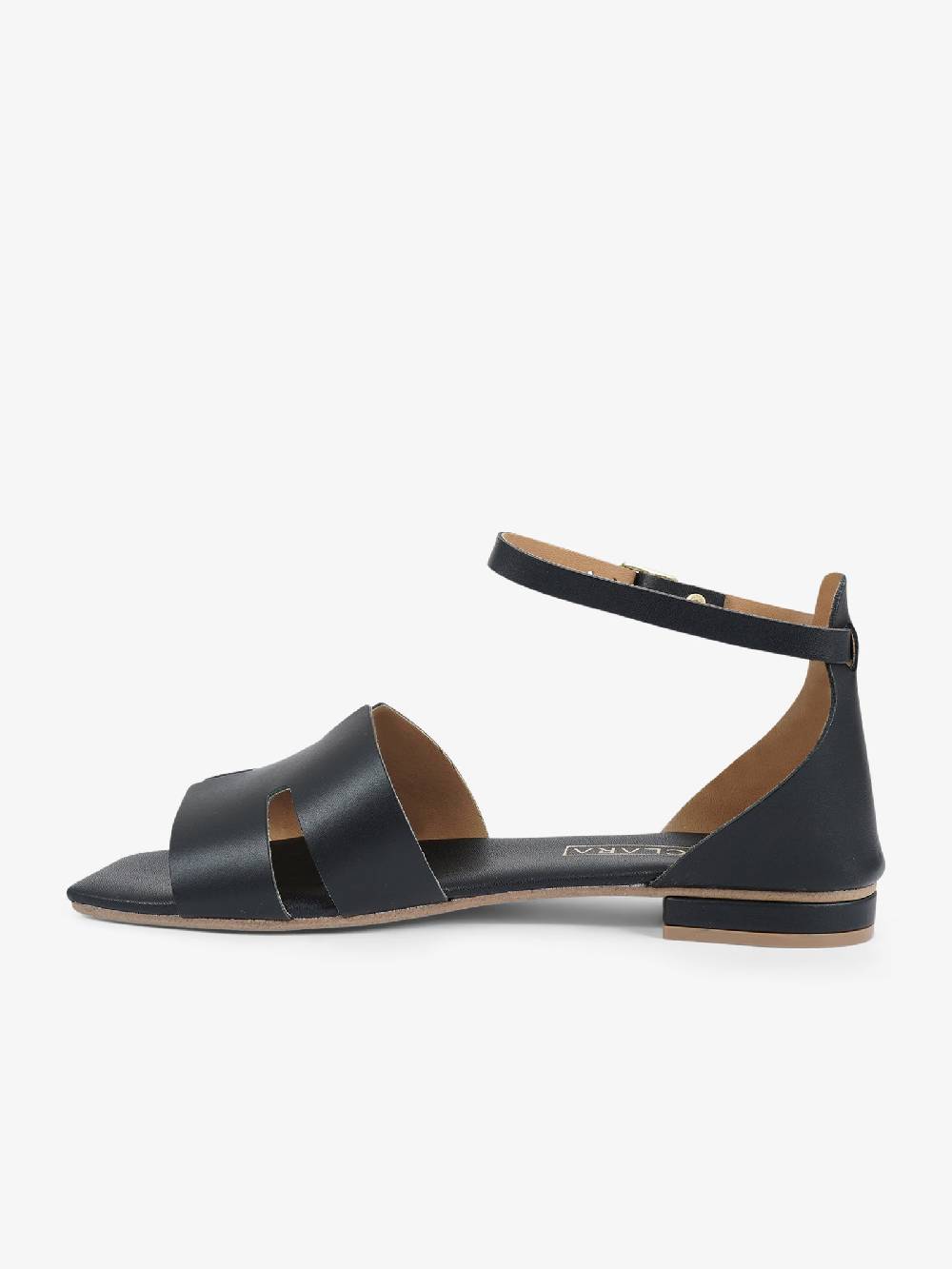 AQUACLARA Sandali bassi MILOS-20 donna pelle nero Presa