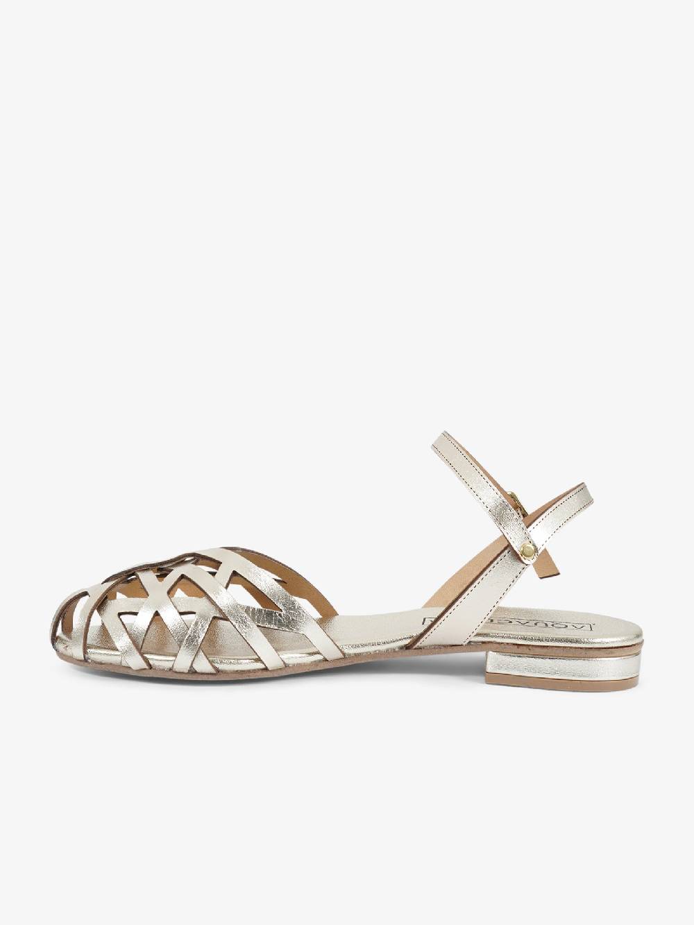 AQUACLARA Sandali bassi ITACA-20 donna pelle oro Offerta
