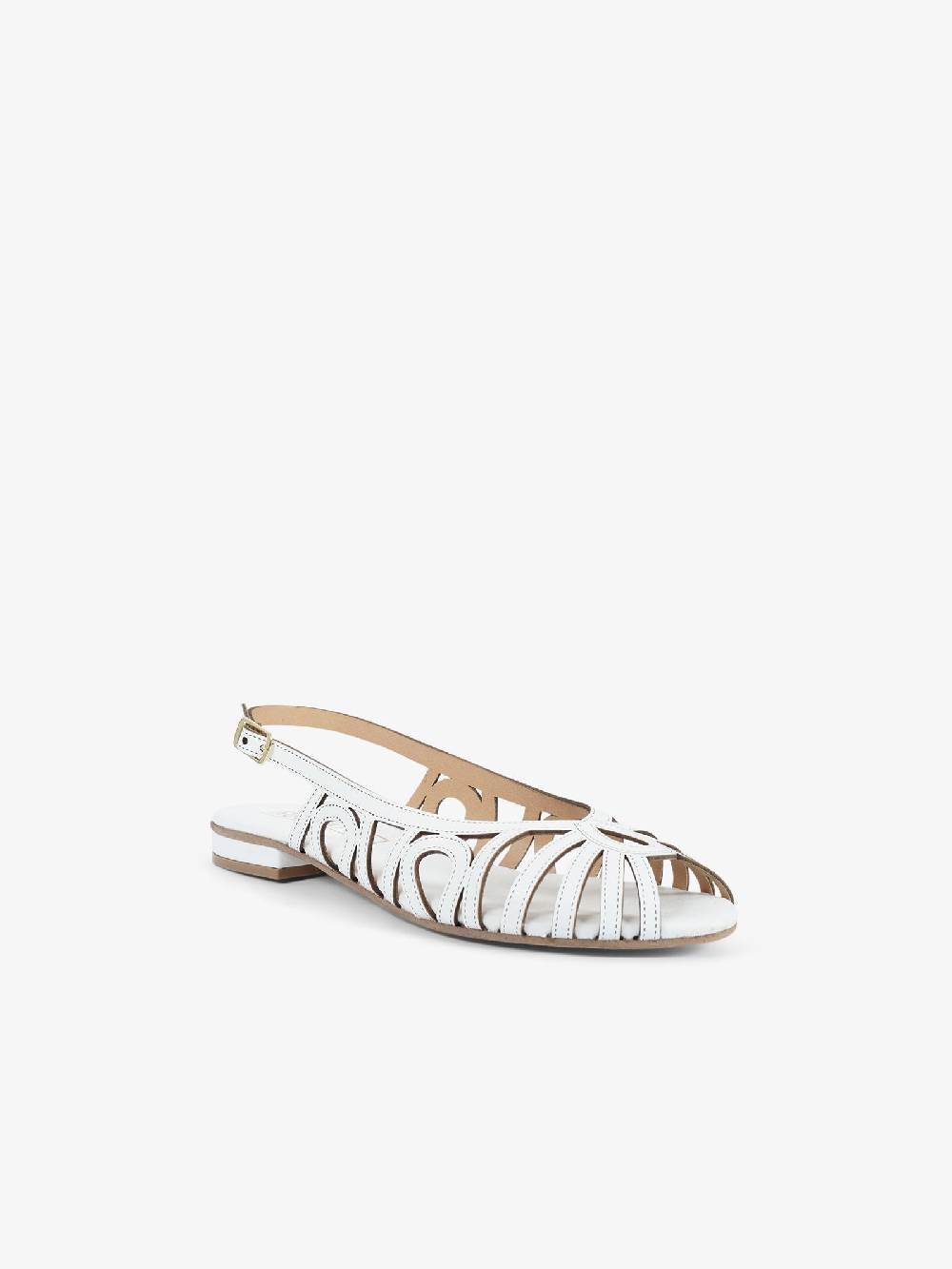 AQUACLARA Sandali bassi CAPRAIA-20 donna pelle bianco Italia