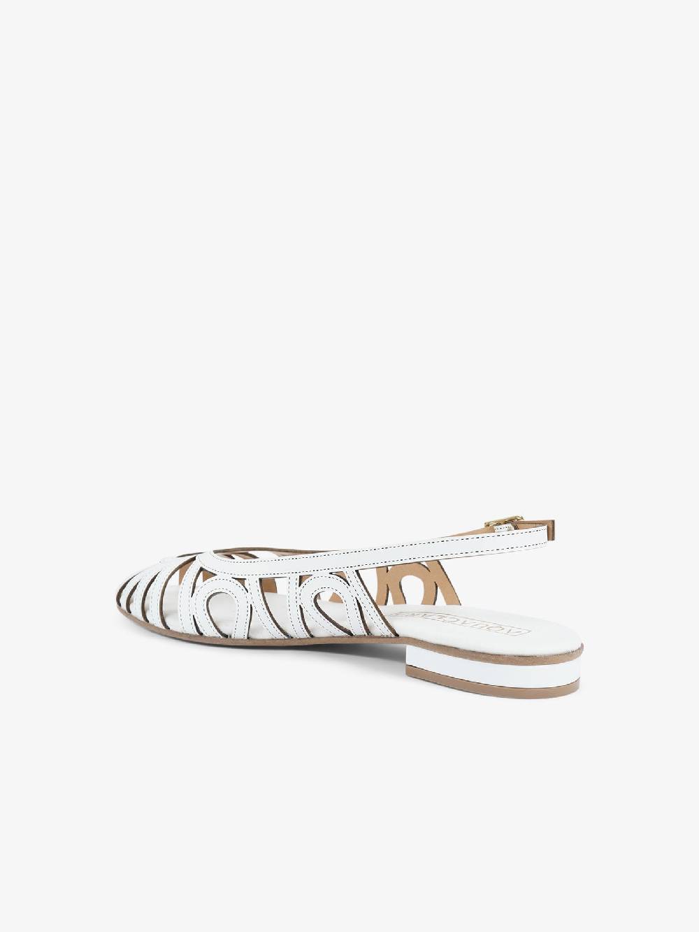 AQUACLARA Sandali bassi CAPRAIA-20 donna pelle bianco Italia