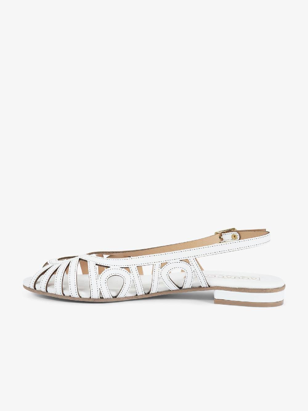 AQUACLARA Sandali bassi CAPRAIA-20 donna pelle bianco Italia