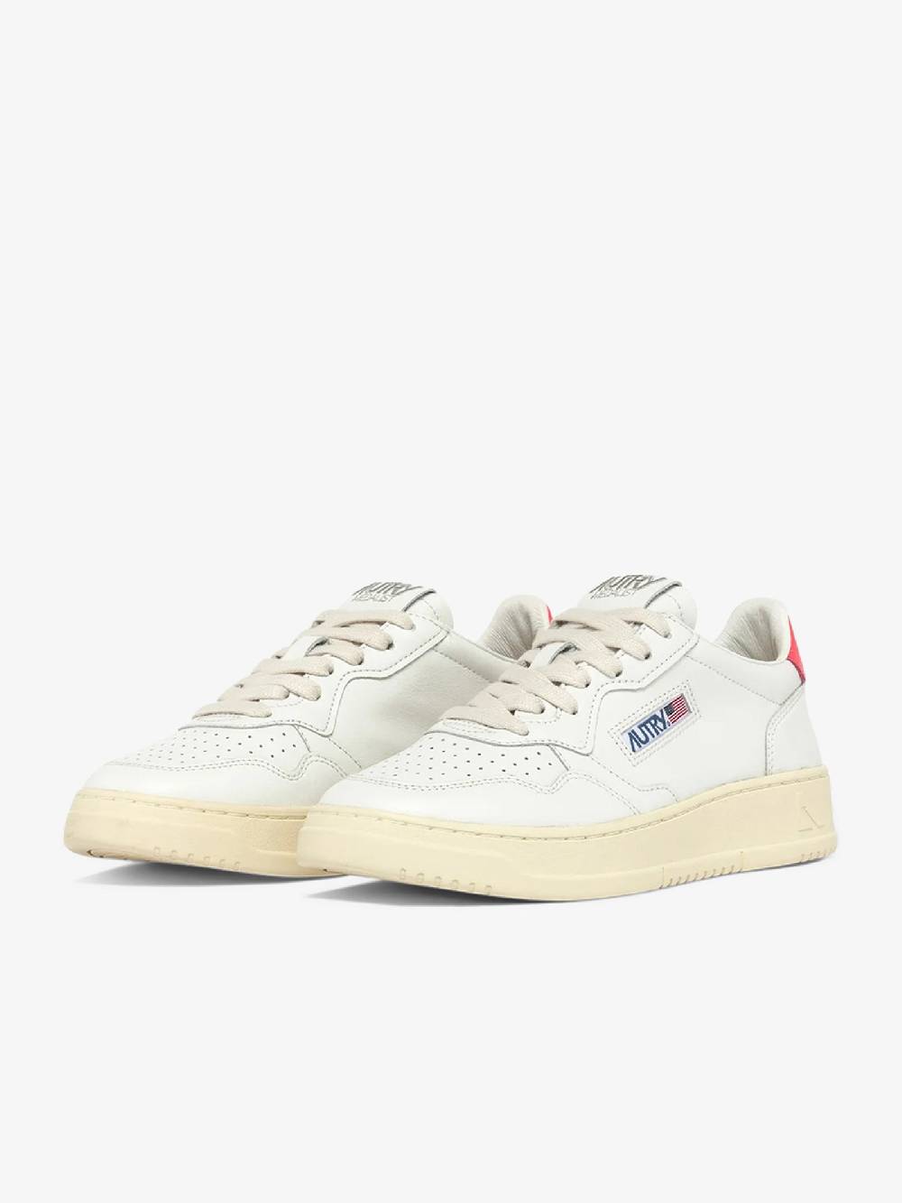 AUTRY Sneakers Medalist Low AULW donna pelle bianco Nuova