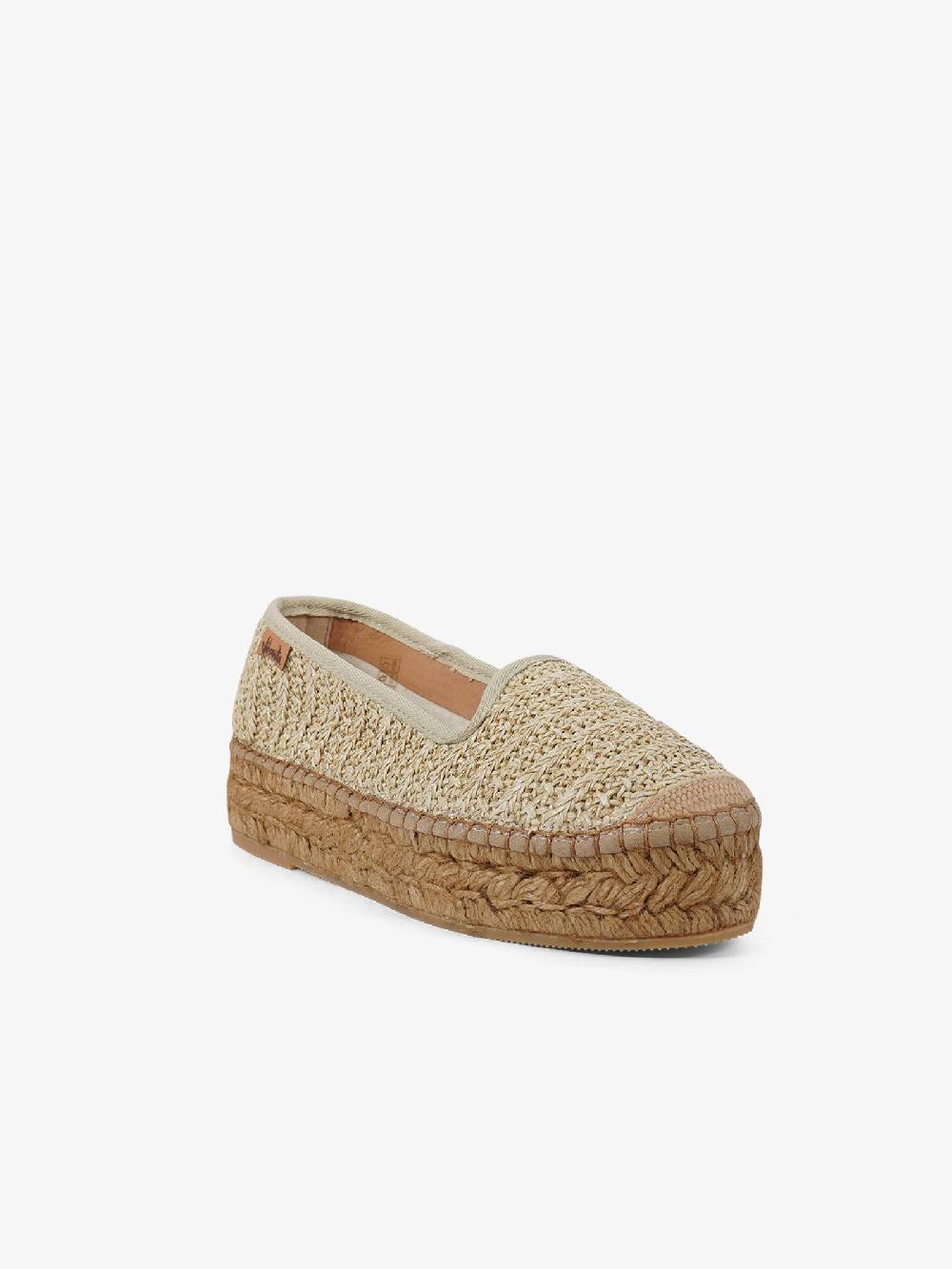VIDORRETA Espadrillas rafia 74500RMMDT donna rafia beige Italia