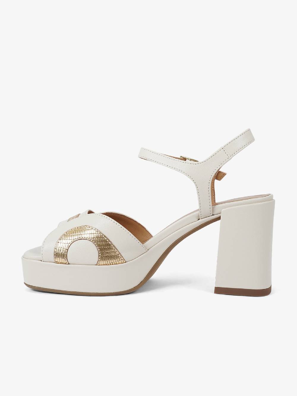 SORELLI Sandali con plateau Livia 2067/LIVIA donna pelle panna Promozione