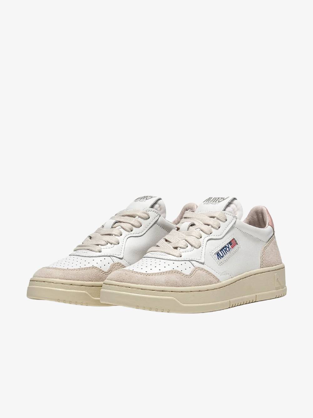 AUTRY Sneakers AULW donna in pelle bianco/rosa Fino Al -60%