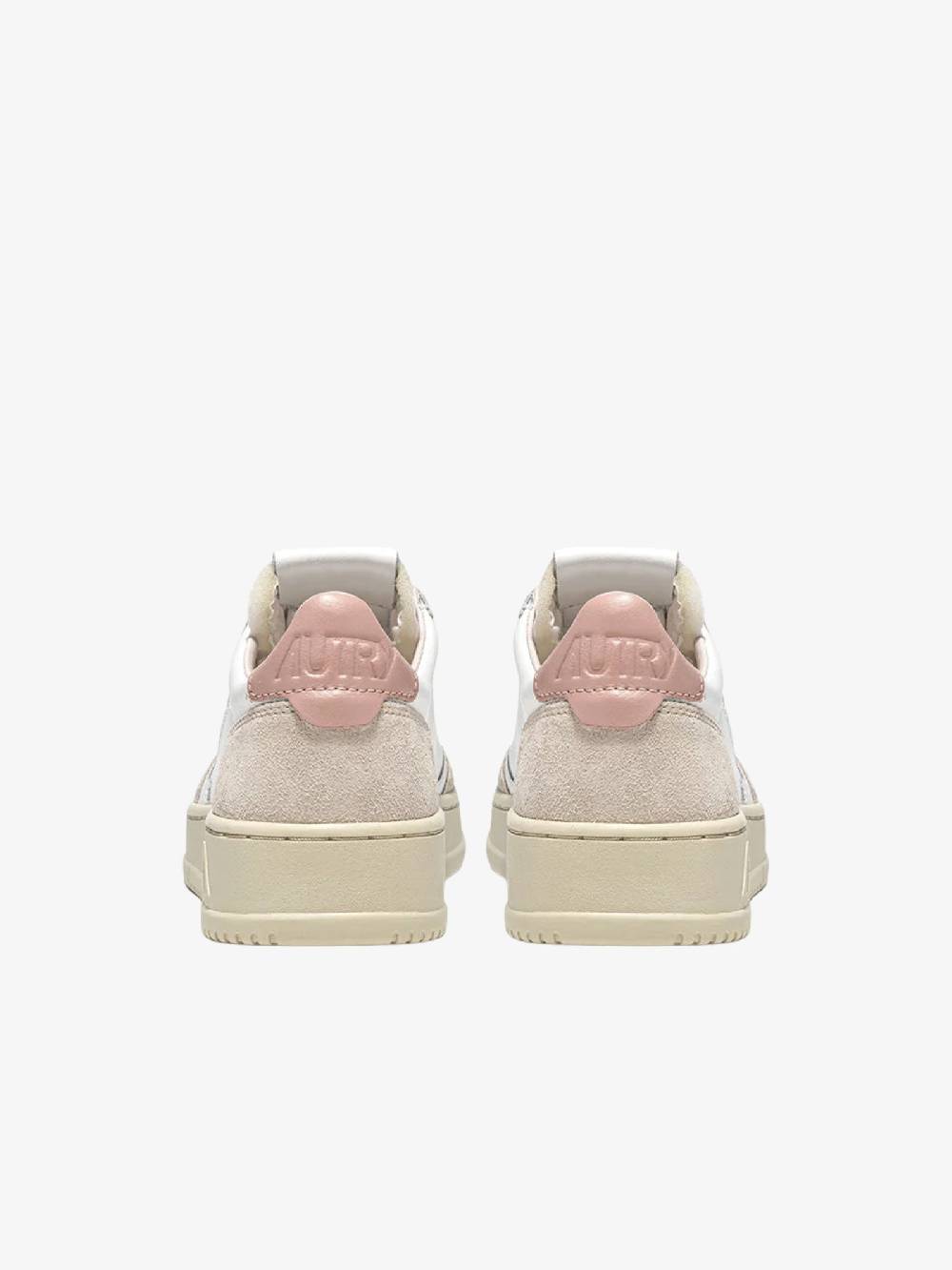 AUTRY Sneakers AULW donna in pelle bianco/rosa Fino Al -60%