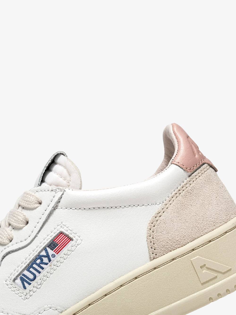 AUTRY Sneakers AULW donna in pelle bianco/rosa Fino Al -60%