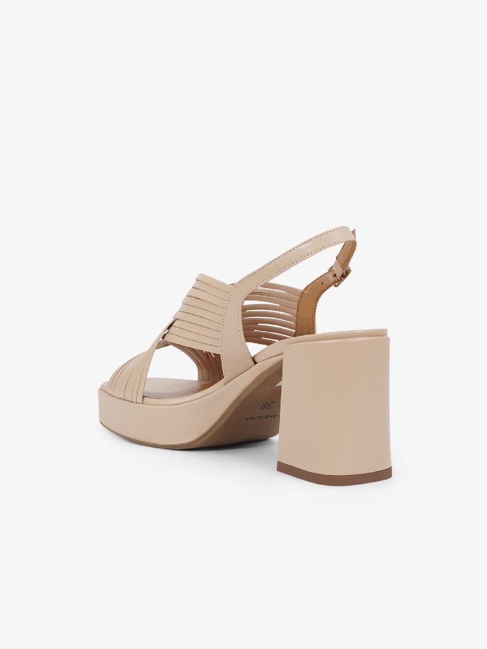 SORELLI Sandali con plateau 2229/LIVIA donna pelle beige Offerte