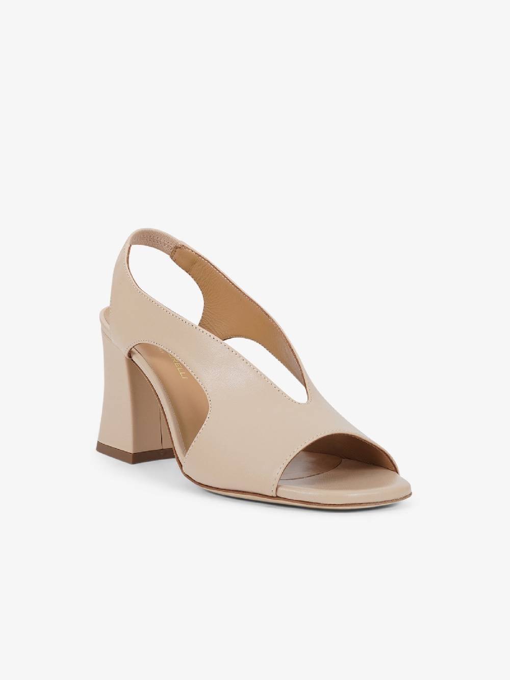 SORELLI Sandali con tacco 2164/ALBA donna pelle beige Vendita Calda