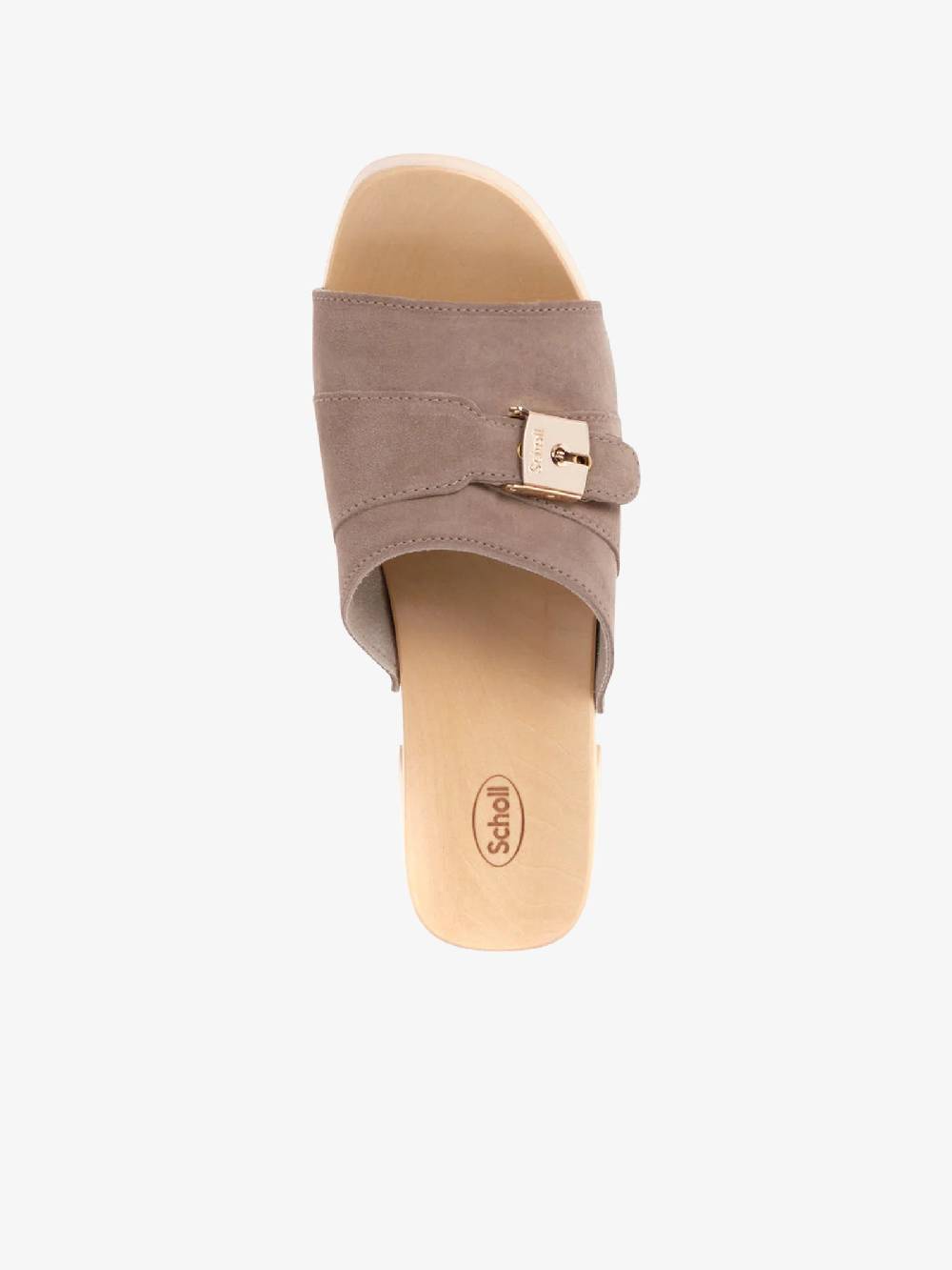 SCHOLL Sandali con plateau Pescura Sarah SL.F299811002 donna camoscio beige Saldi Di Fabbrica