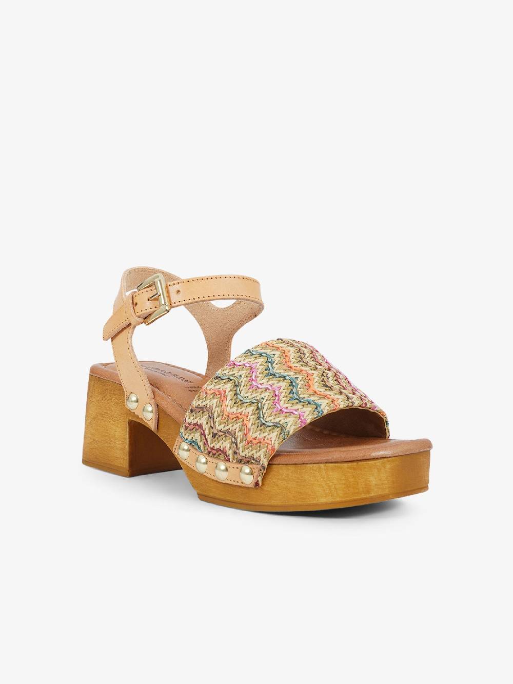 SANDRO ROSI Sandali con plateau Caraibi 8926 donna rafia multicolor I Più Venduti