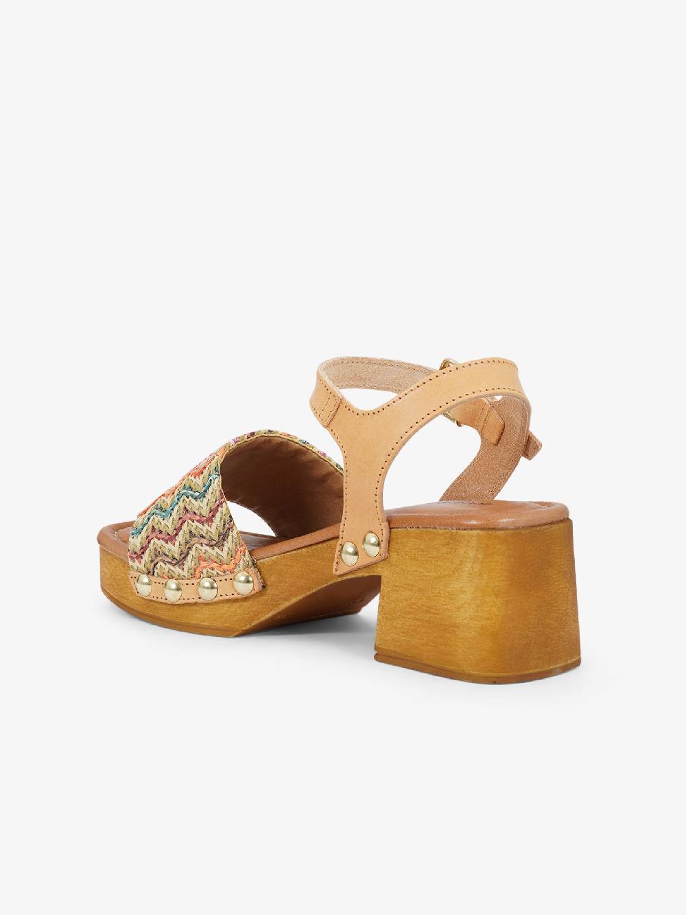 SANDRO ROSI Sandali con plateau Caraibi 8926 donna rafia multicolor I Più Venduti
