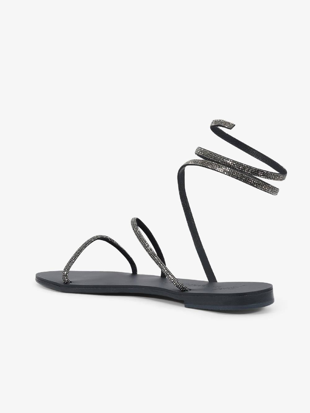 NICOLAS LAINAS Sandali bassi Crystal 64-CE donna nero Offerta per la Festa della Mamma