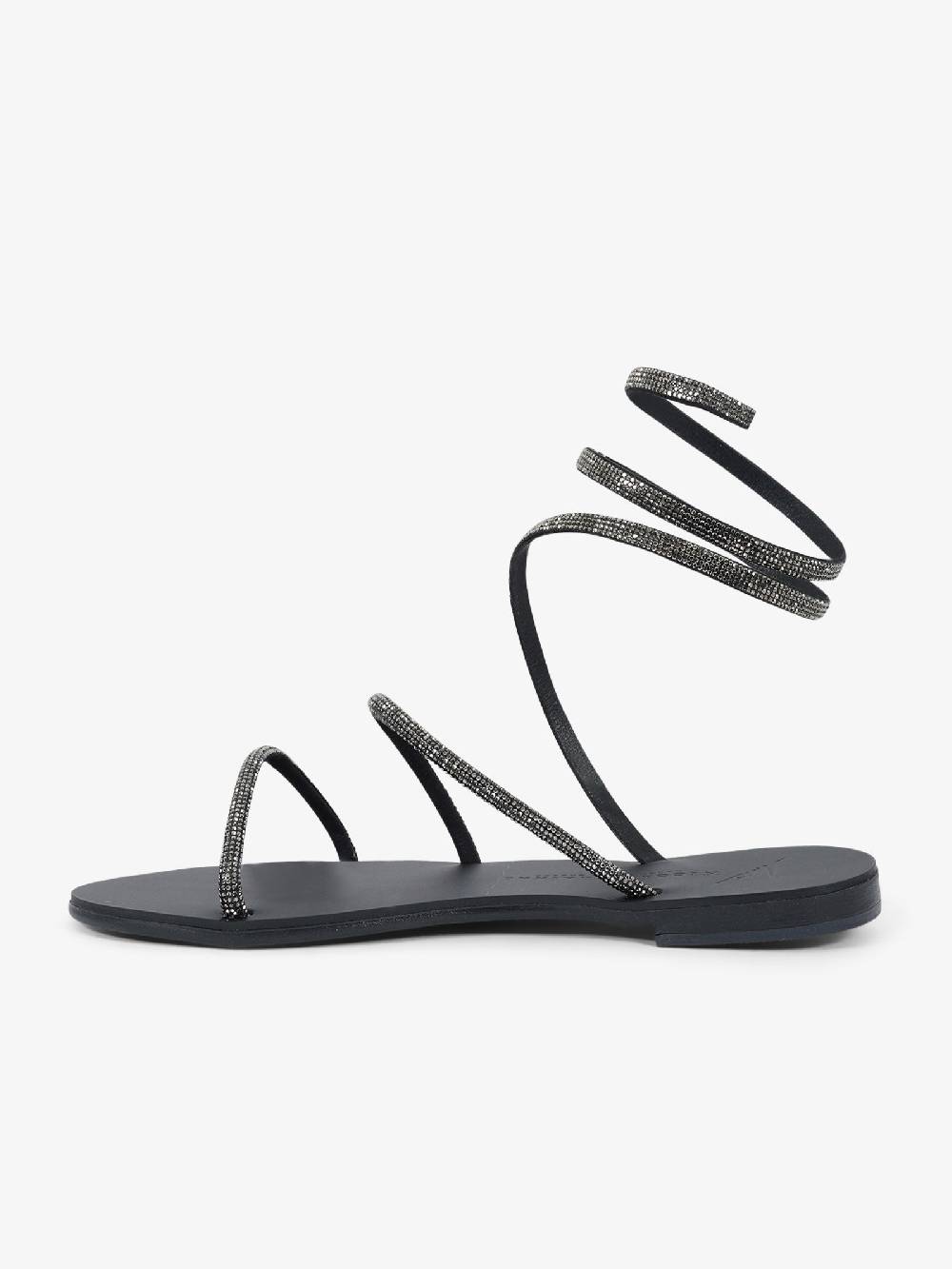 NICOLAS LAINAS Sandali bassi Crystal 64-CE donna nero Offerta per la Festa della Mamma