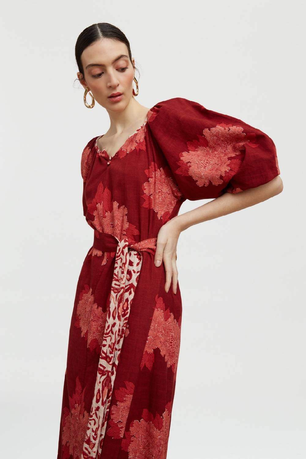 Lisa Corti abito mandili abhanery peony rany Consegna Veloce