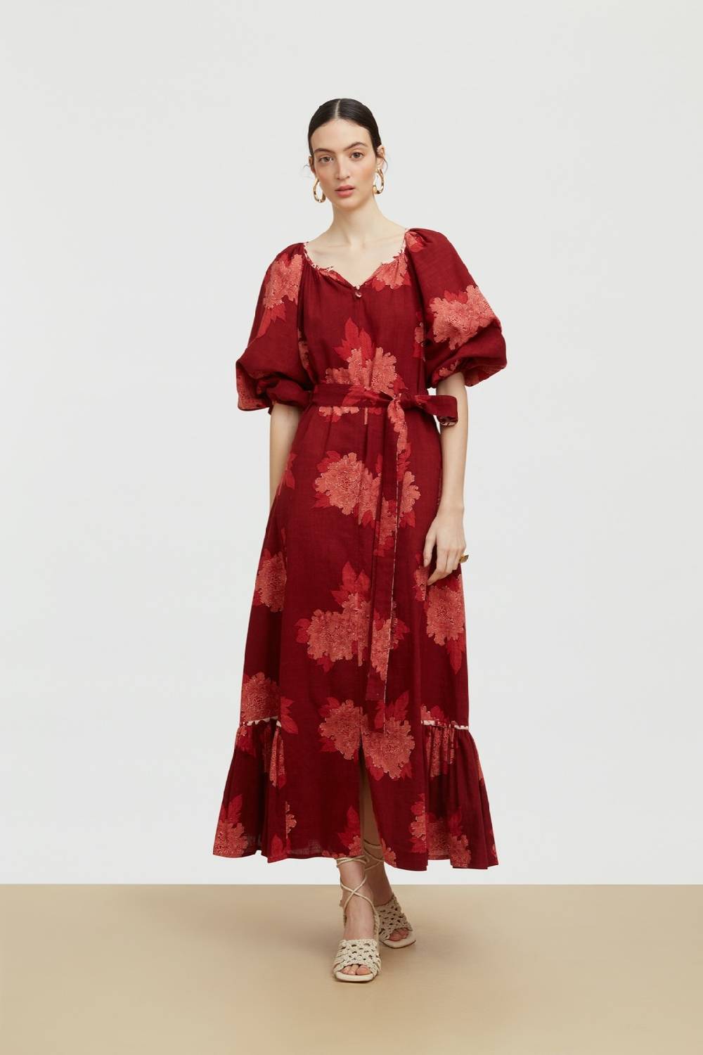 Lisa Corti abito mandili abhanery peony rany Consegna Veloce