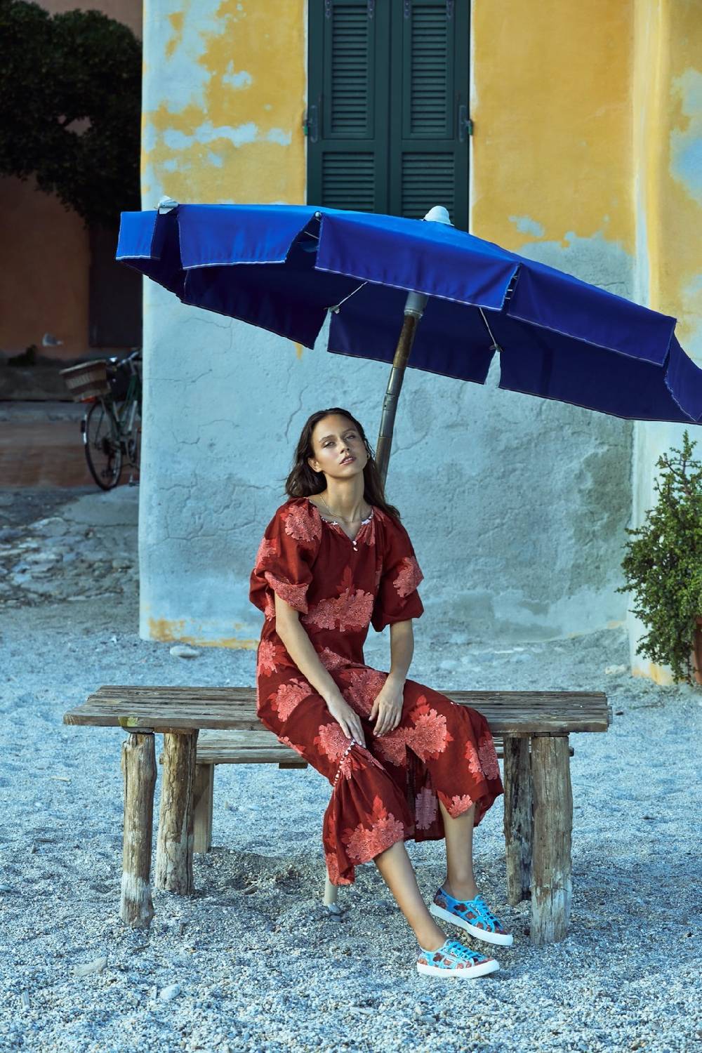 Lisa Corti abito mandili abhanery peony rany Consegna Veloce