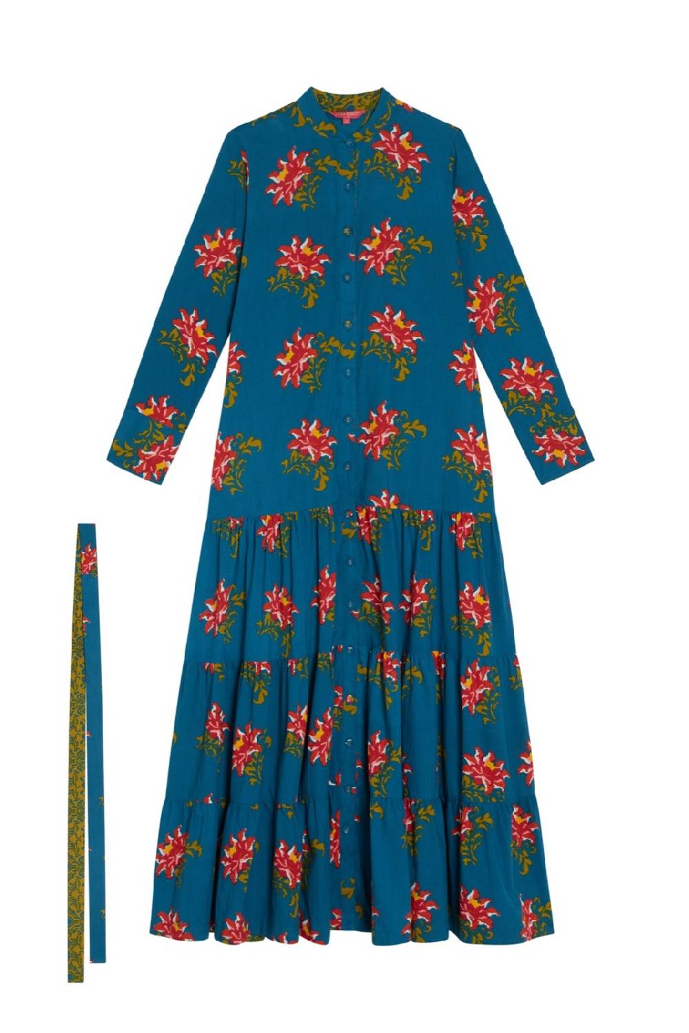 Lisa Corti abito tulsi tangeri rose teal Prezzo Ridotto