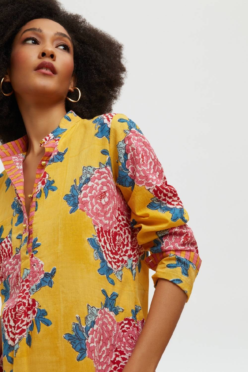 Lisa Corti kurta lunga corolla gold Sconto