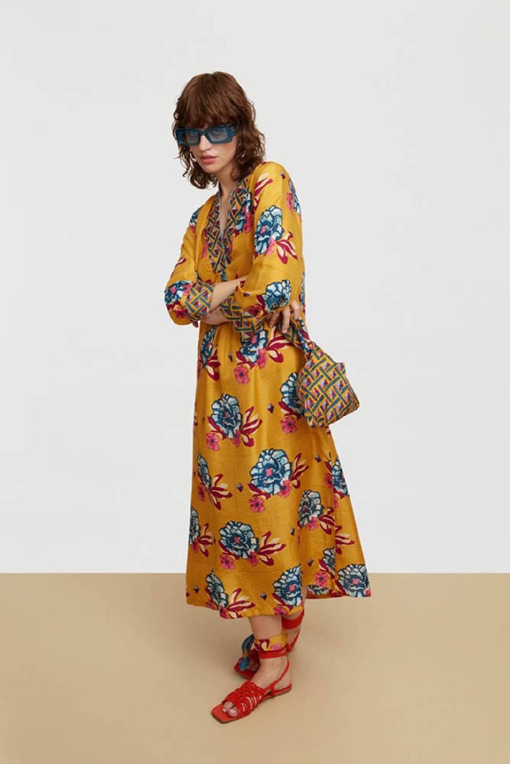 Lisa Corti caftano radha ramye gold Saldi Di Fabbrica