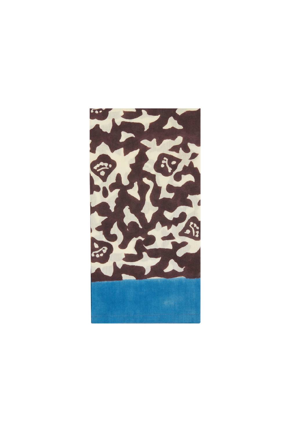 Lisa Corti tovagliolo cotone 50x50cm arabesque natural coffee In Linea