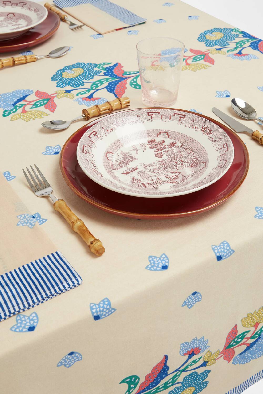 Lisa Corti tovagliolo cotone 50x50cm cutter brooks x lisa corti indonesian natural cold butterfly Promozione