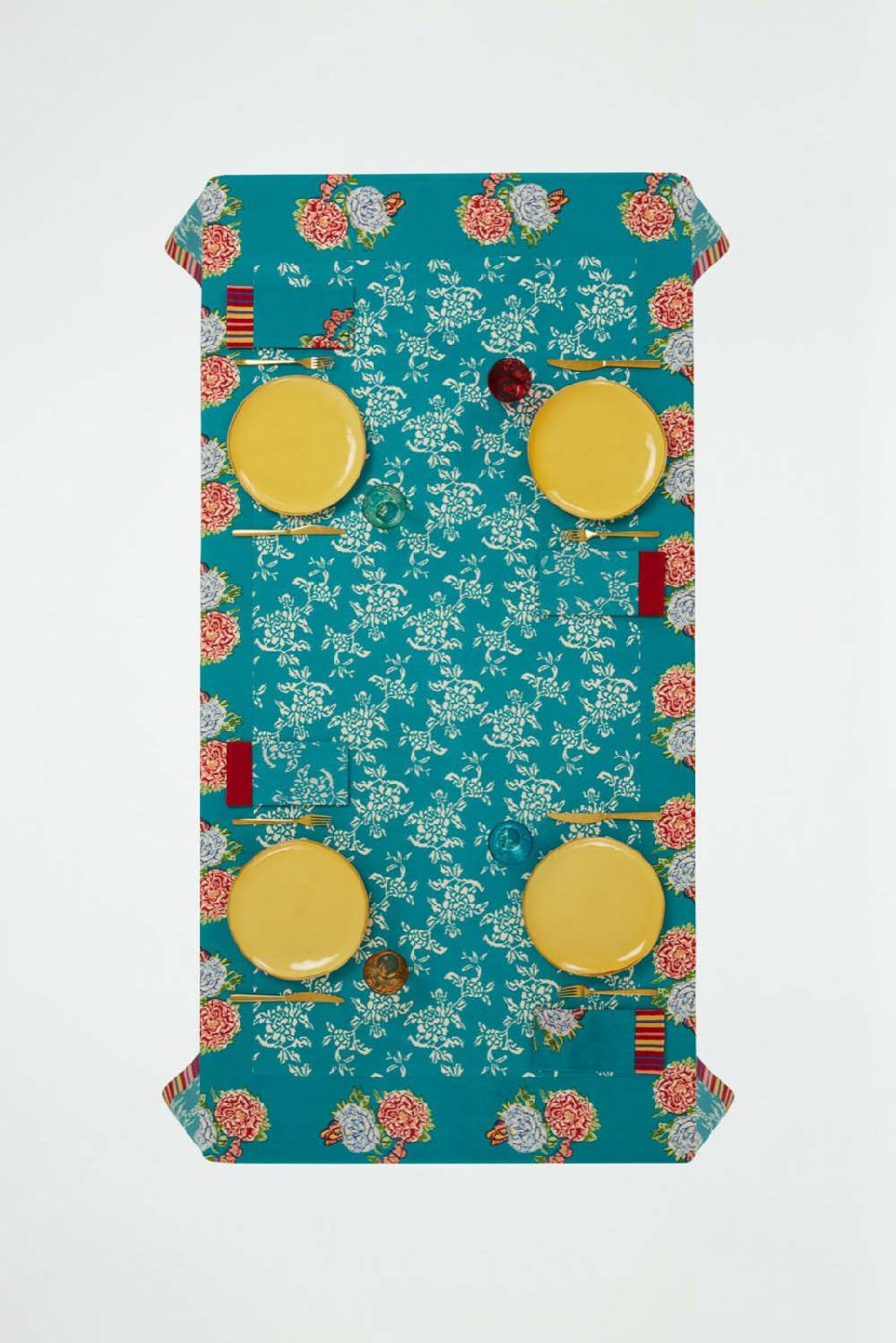 Lisa Corti telo cotone 140x240cm kandem queen green Prezzo Ridotto