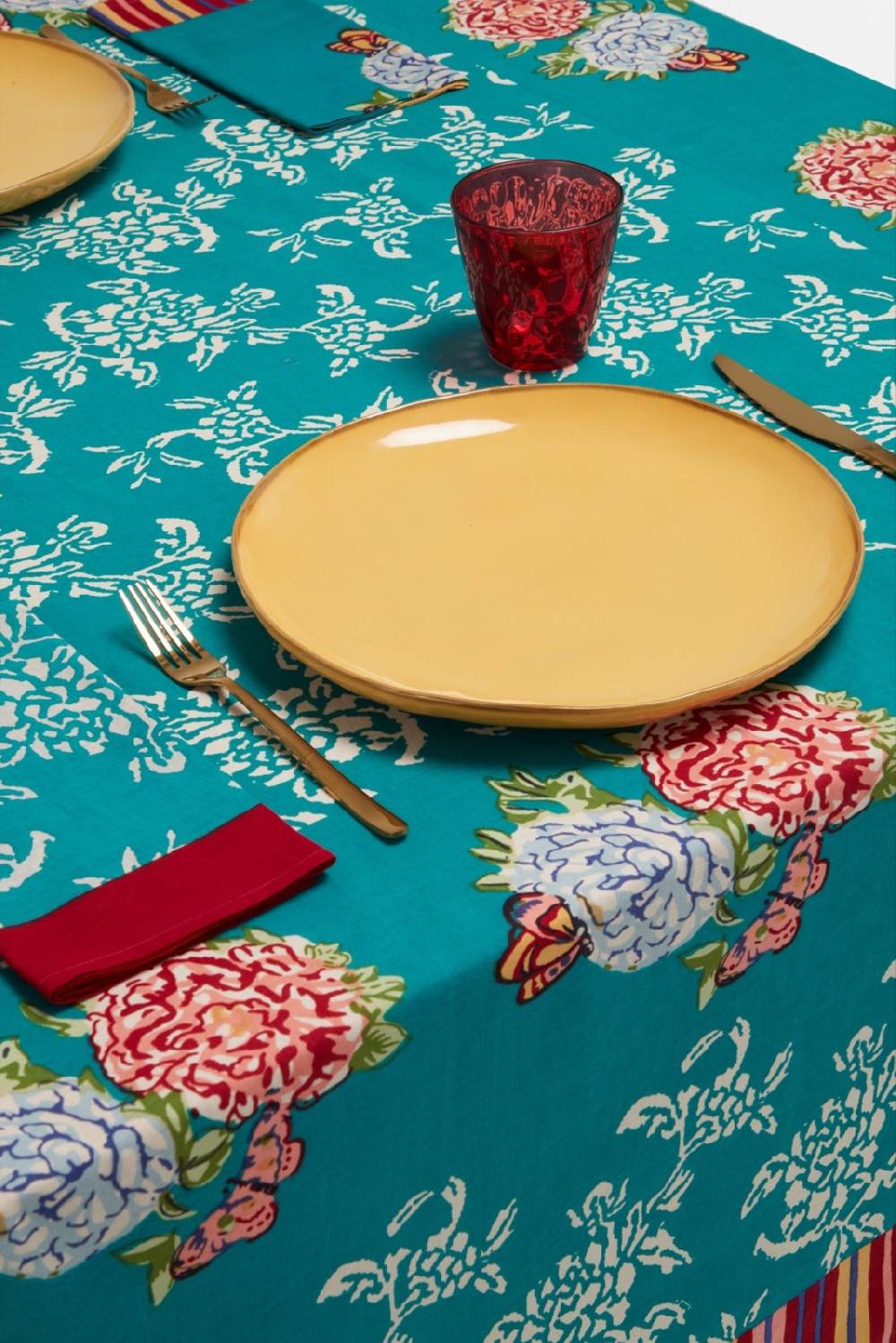 Lisa Corti telo cotone 140x240cm kandem queen green Prezzo Ridotto