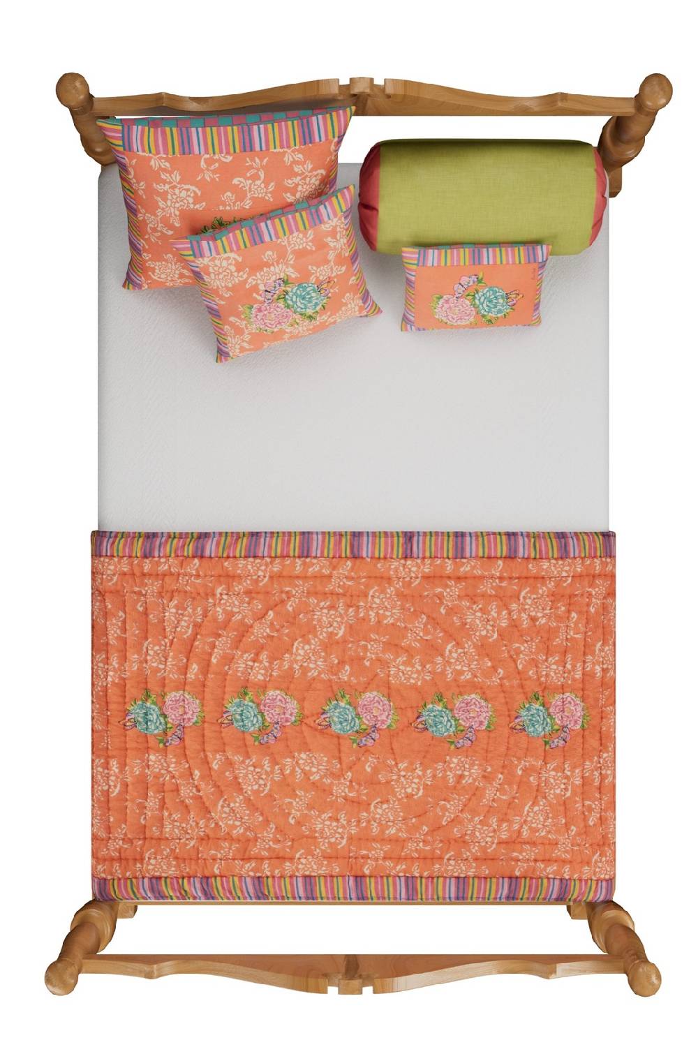 Lisa Corti cuscino cotone 30x40cm kandem queen peach Offerte stagionali