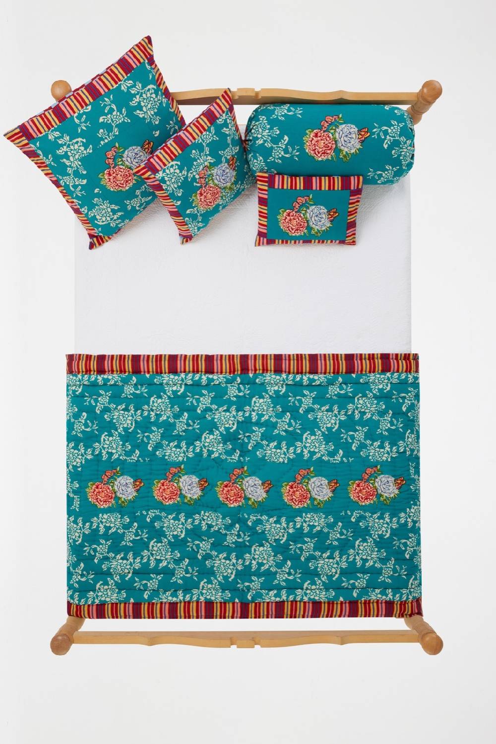 Lisa Corti cuscino cotone 30x40cm kandem queen green Ritorno libero