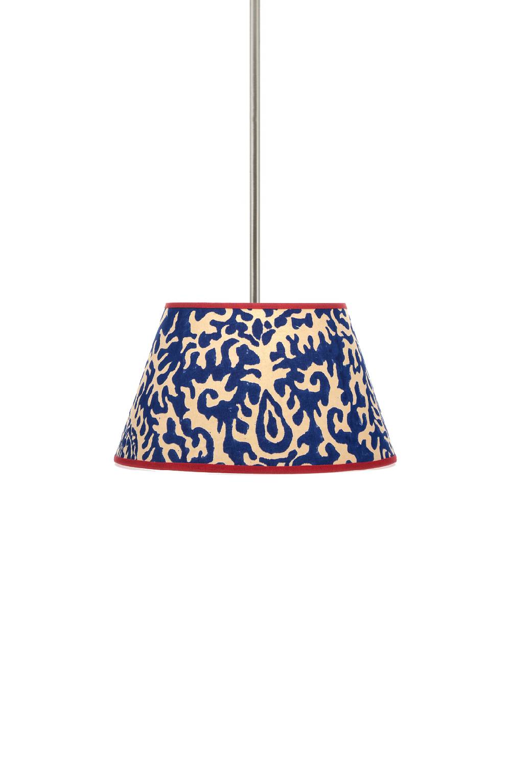 Lisa Corti paralume diam 25 suzani damask royal blue Novità
