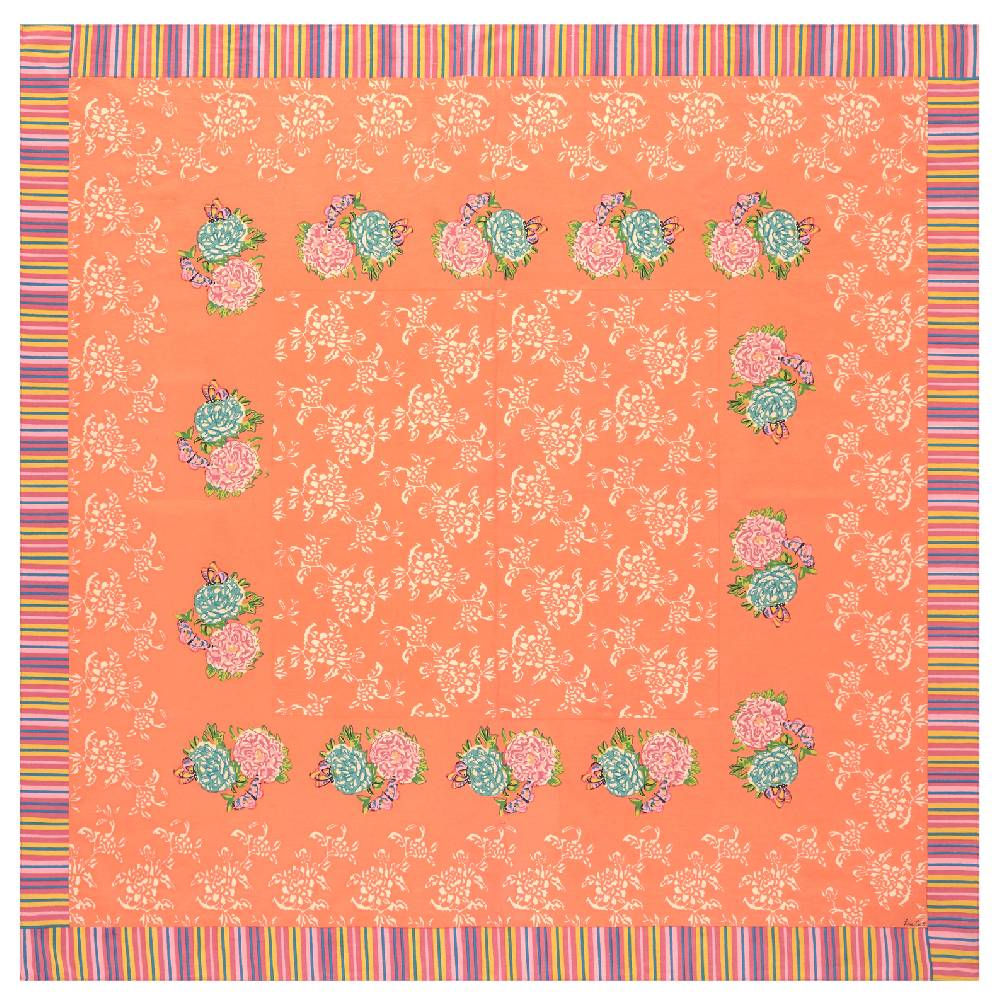Lisa Corti telo cotone 180x180cm kandem queen peach I Più Venduti