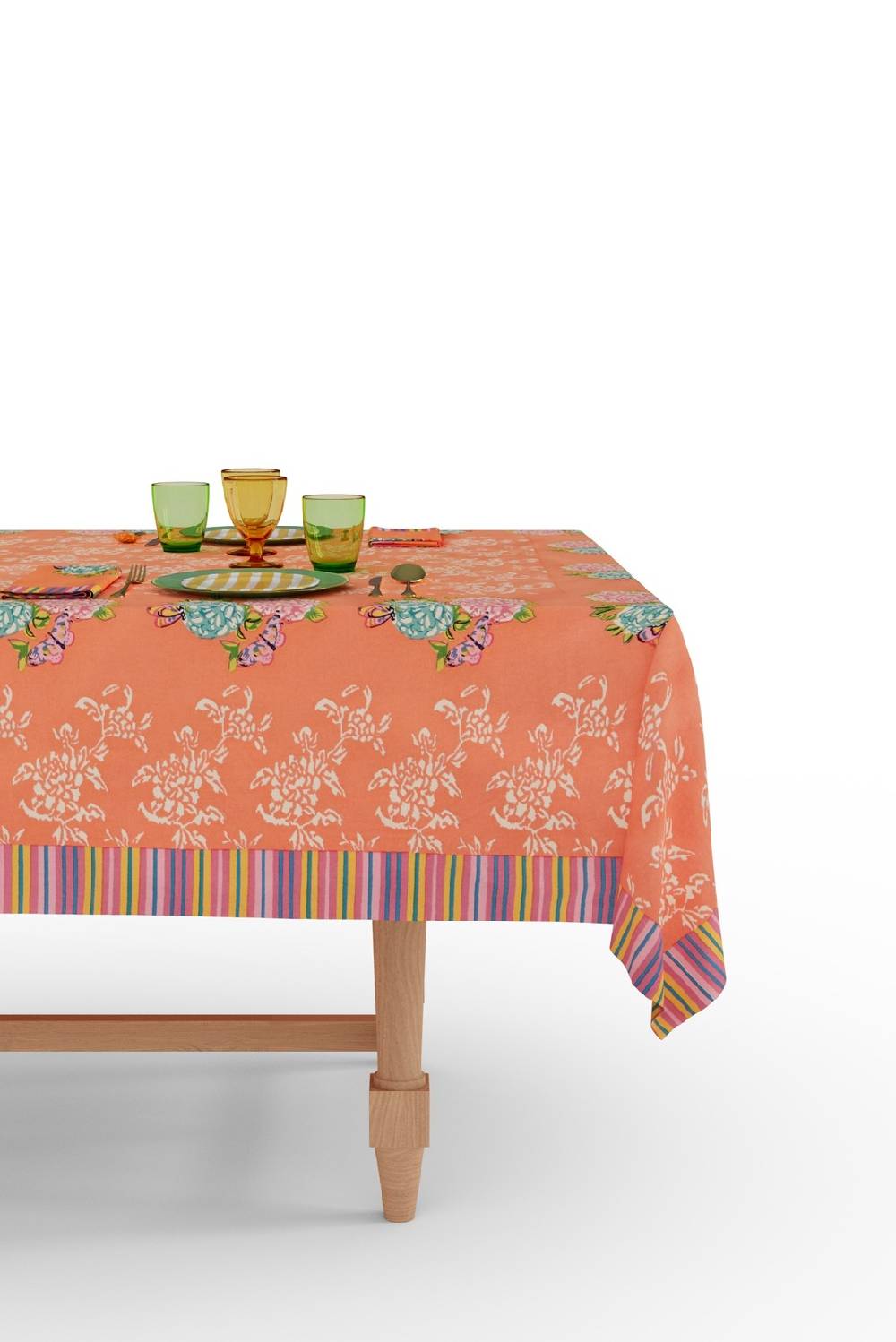 Lisa Corti telo cotone 180x180cm kandem queen peach I Più Venduti