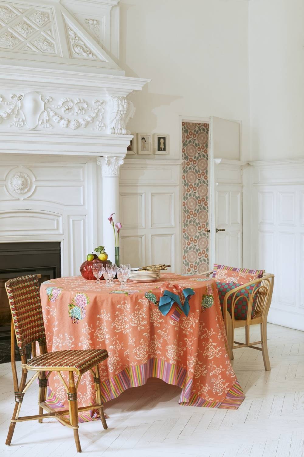 Lisa Corti telo cotone 180x180cm kandem queen peach I Più Venduti