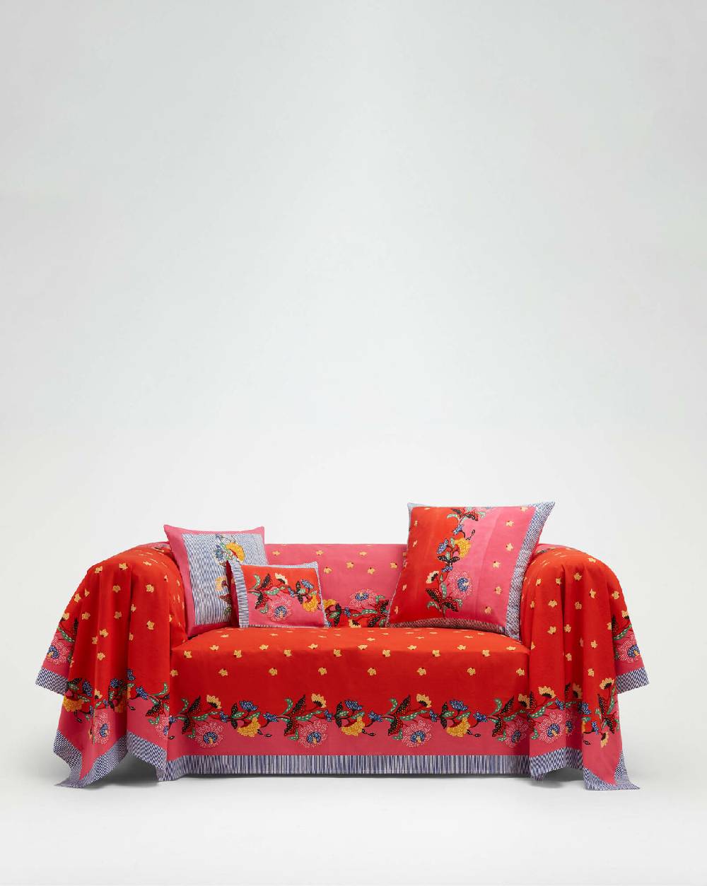 Lisa Corti telo cotone 220x270cm indonesian red rose Spedizione gratuita